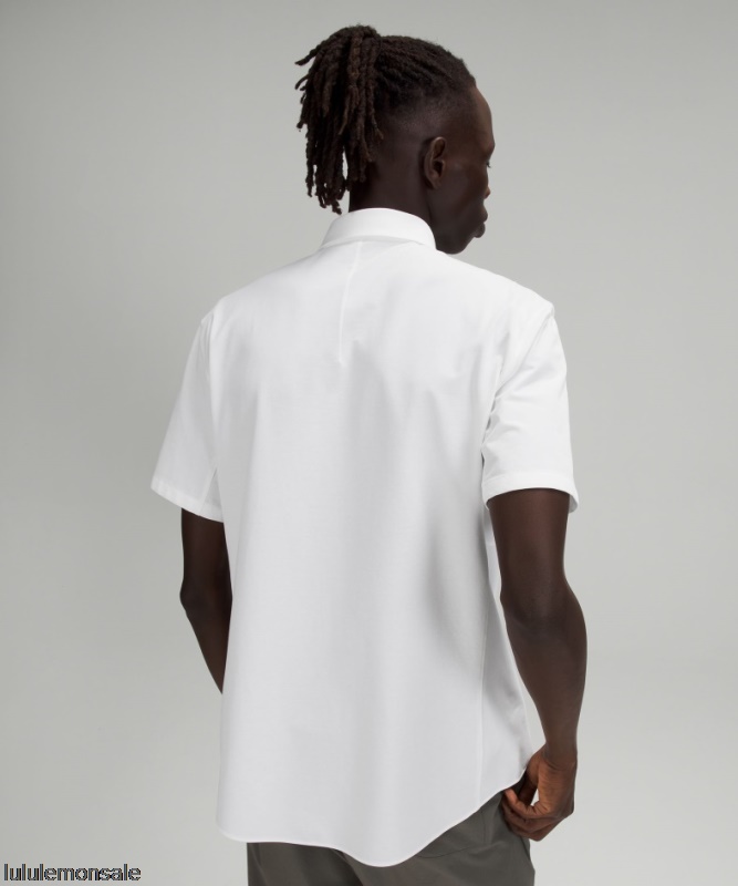 Lululemon Verkauf DELULU620 | Weißes Commission Kurzarmshirt
